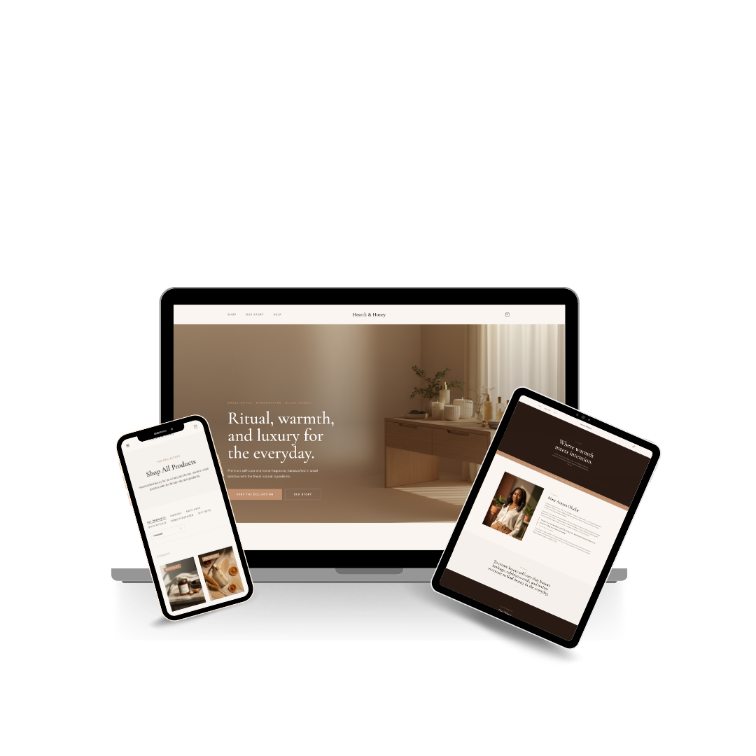 Website mockup preview from Pine Pixel Studio portfolio
