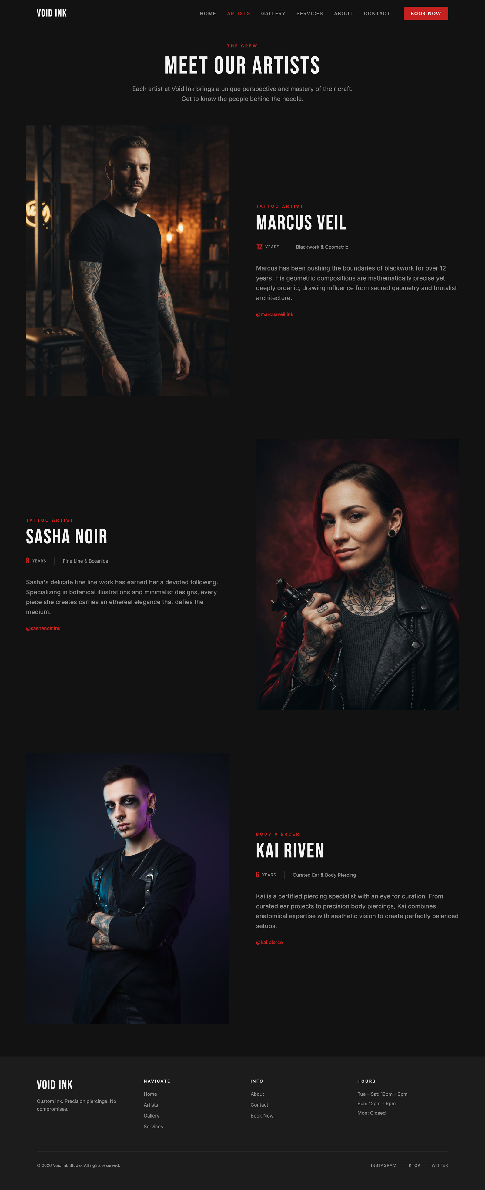 Void Ink artist page
